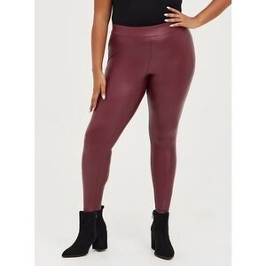 Torrid Platinum Faux Leather leggings